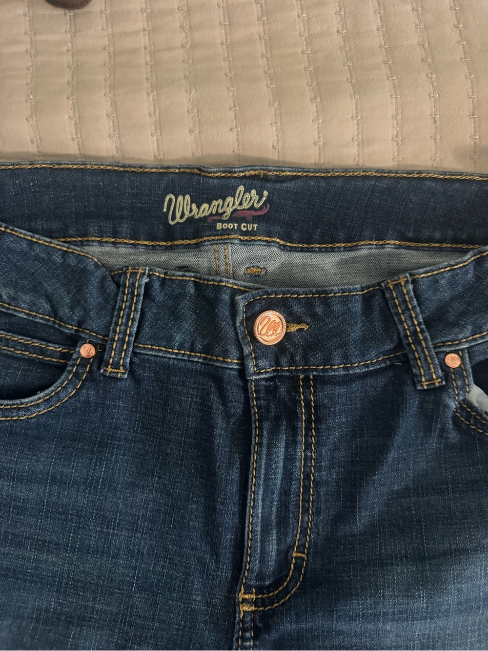 Wrangler Women’s Boot Cut Jeans - Dark Blue